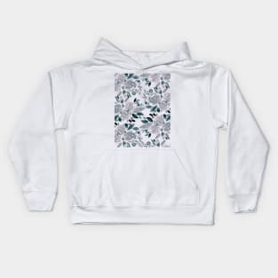 Watercolor flower bouquet pattern - neutral Kids Hoodie